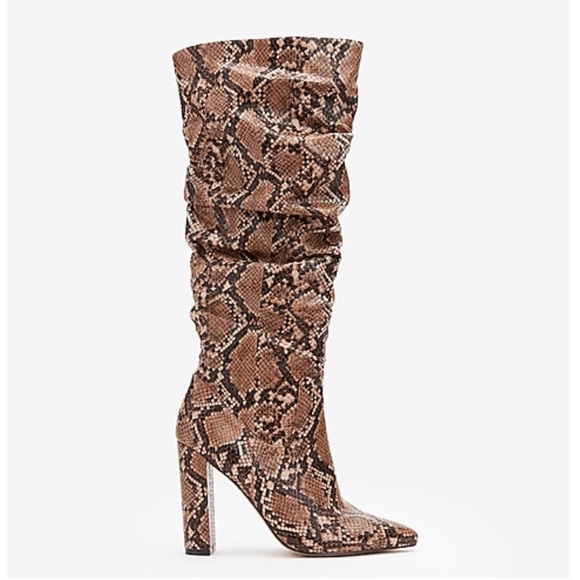 express snakeskin boots